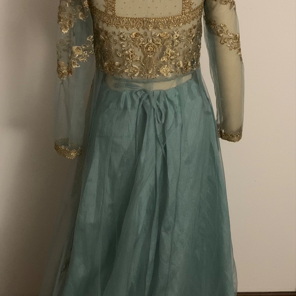 Blue Salwaar Kameez - Picture 4 of 7